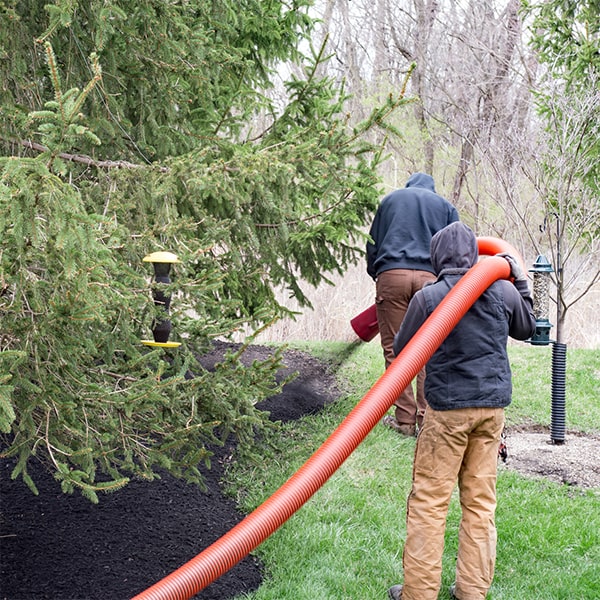 on average, mulch blowing can cover a standard-sized yard in a fraction of the time it would take using traditional manual methods